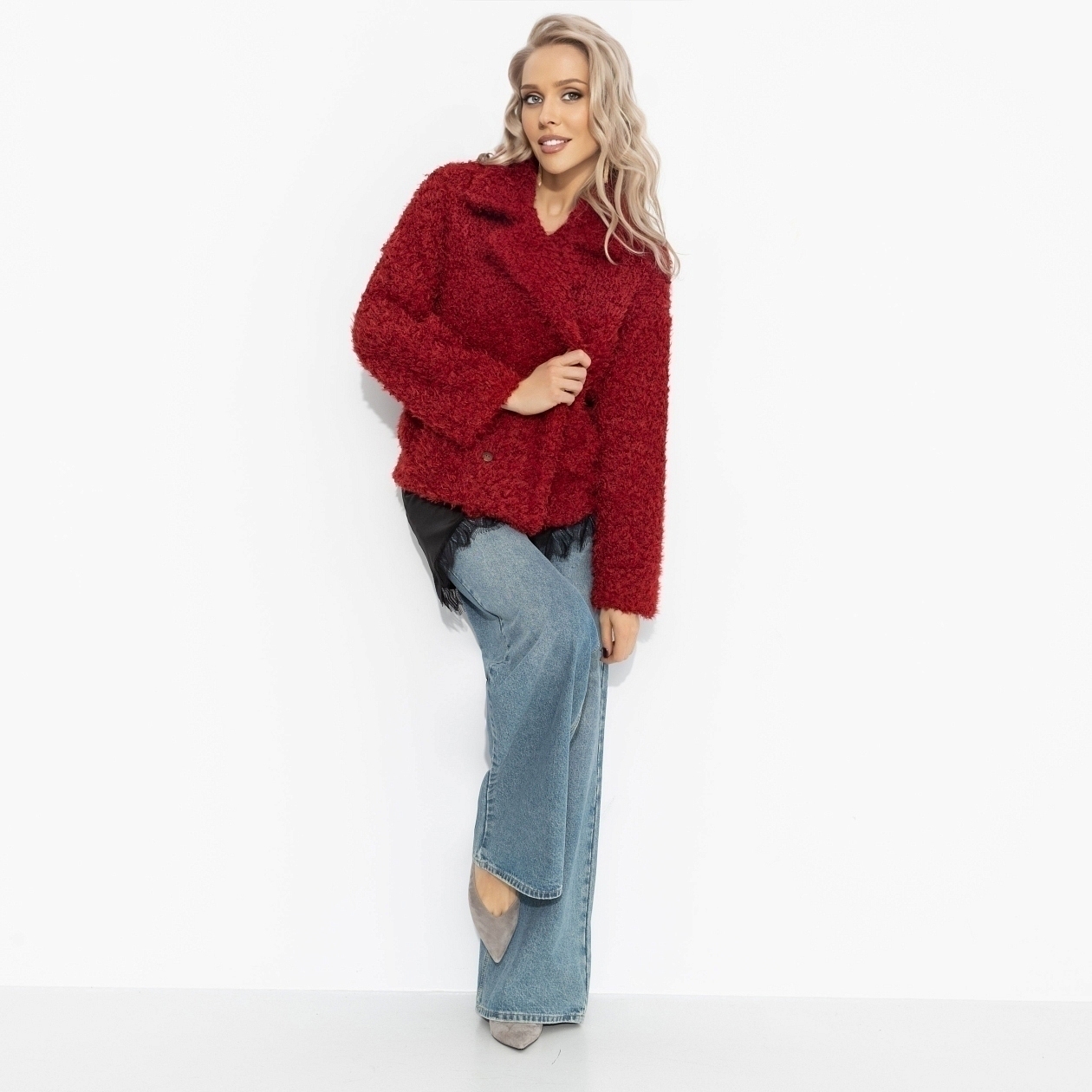 Слишком заметна (красный закат). Состав: 98% п/э, 2% спандекс