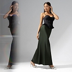 Юбка струящаяся Мыслить иначе (green)