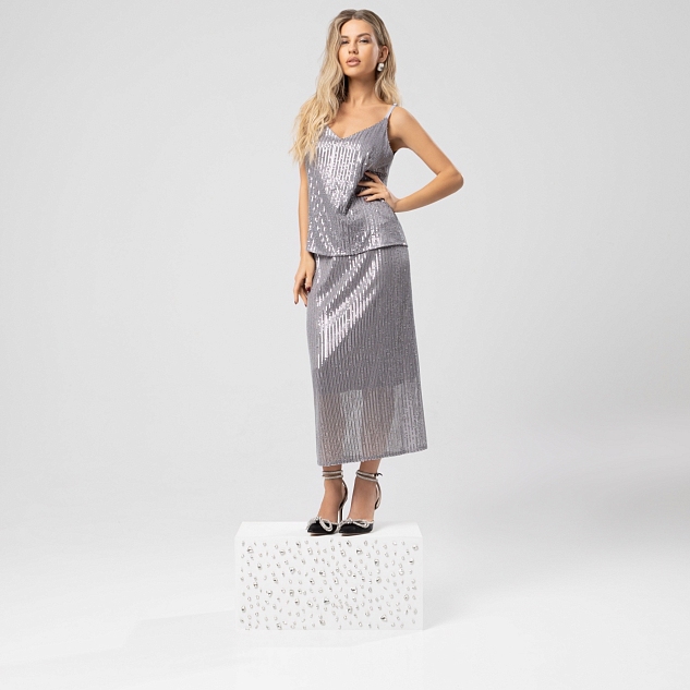 Юбка Сияние гламура (royal silver) 