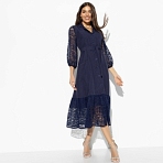Платье На вес золота (blue elegant, с поясом). Состав: 95% п/э, 5% спандекс