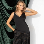 Создана для поцелуев (чёрный). Купить женский Топ оптом от производителя.