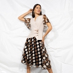 Костюм с юбкой Шаг к тебе (brown, 2 в 1). Состав: 90% полиэстер, 10% вискоза