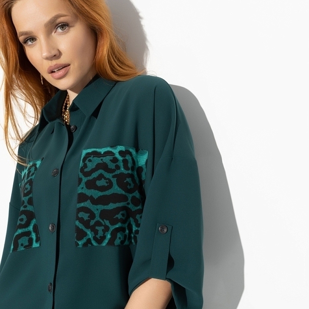 Брючный костюм Девиз бизнес–леди (green, 2 в 1) 