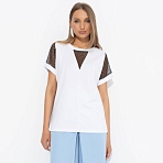 Футболка комбинированная Всегда нарядна (extra)