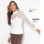 Лонгслив Секретное оружие гардероба. Состав: 60% вискоза, 35% п/э, 5% эластан