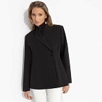 Жакет Дерзкий силуэт (чёрный). Состав: 95% п/э, 5% эластан