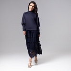 Платье История в кружевах. Состав: 65% полиэстер, 30% вискоза, 5% спандекс