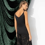 Создана для поцелуев (чёрный). Купить женский Топ оптом от производителя.