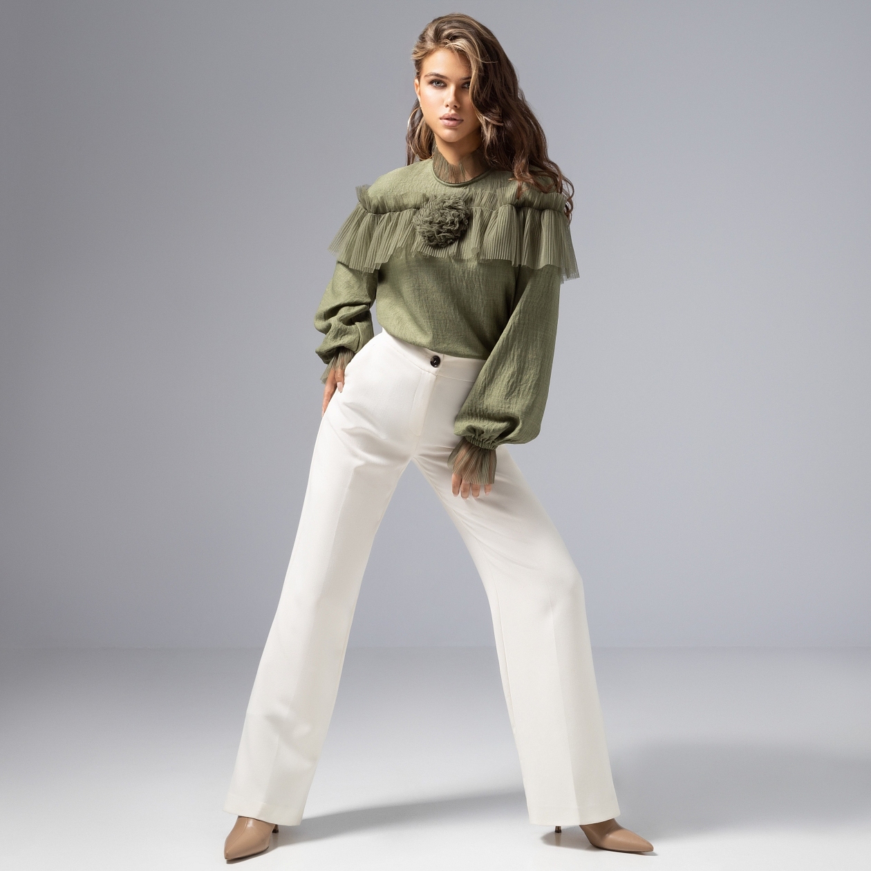 Блуза Мелодия сердца. Состав: 65% п/э, 30% вискоза, 5% спандекс