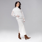 Бомбер Секрет смелости (белоснежный). Состав: 95% полиэстер, 5% спандекс