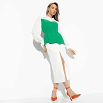 Блуза С высоты очарования (sexy green, с поясом). Состав: 95% п/э, 5% эластан