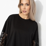 Футболка Модный бунт (для любви). Состав: 65% п/э, 30% вискоза, 5% стрейч