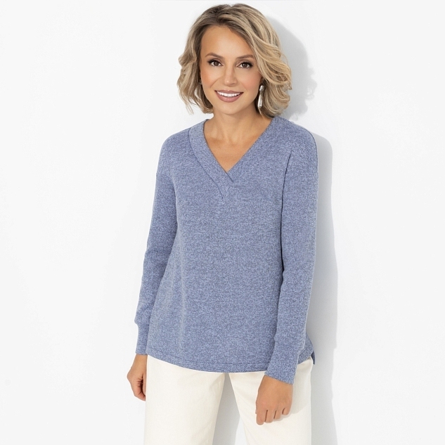 Лонгслив Мелодия цвета (голубой)