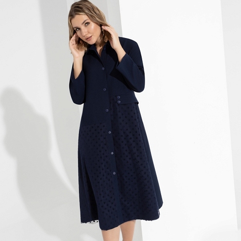 Платье Ночной каприз (dark blue). Состав: 95% п/э, 5% спандекс