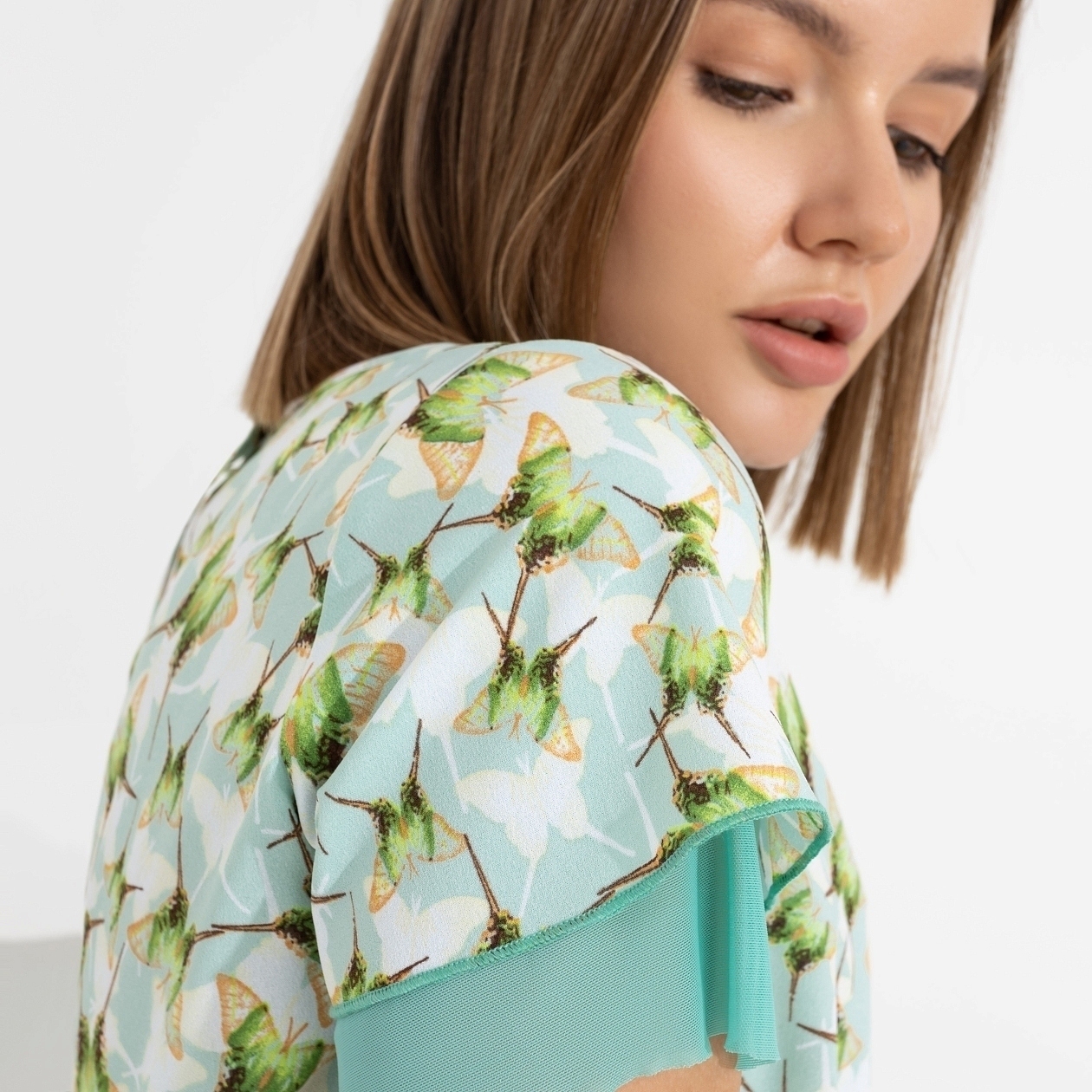 Блуза Тандем (butterfly). Состав: 95% п/э, 5% спандекс