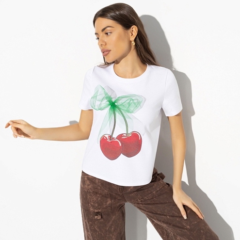 Футболка Манерная принцесса (cherries) 