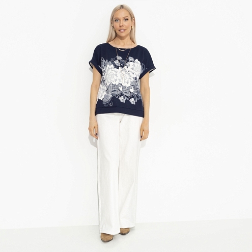 Футболка Жду чудо (floral print) 