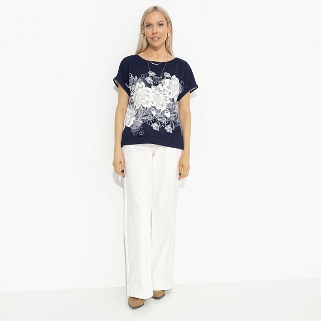 Футболка Жду чудо (floral print) 