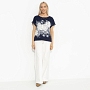 Футболка Жду чудо (floral print). Состав: 96% полиэстер, 4% эластан