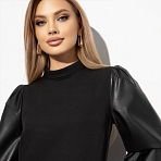 Платье Модная революция (black style). Состав: 60% п/э, 37% вискоза, 3% спандекс