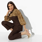 Брючный костюм Подчеркни главное (safari brown, 2 в 1). Состав: 100% п/э
