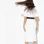 Платье Я онлайн (white style, с поясом). Состав: 67% полиэстер, 30% вискоза, 3% спандекс