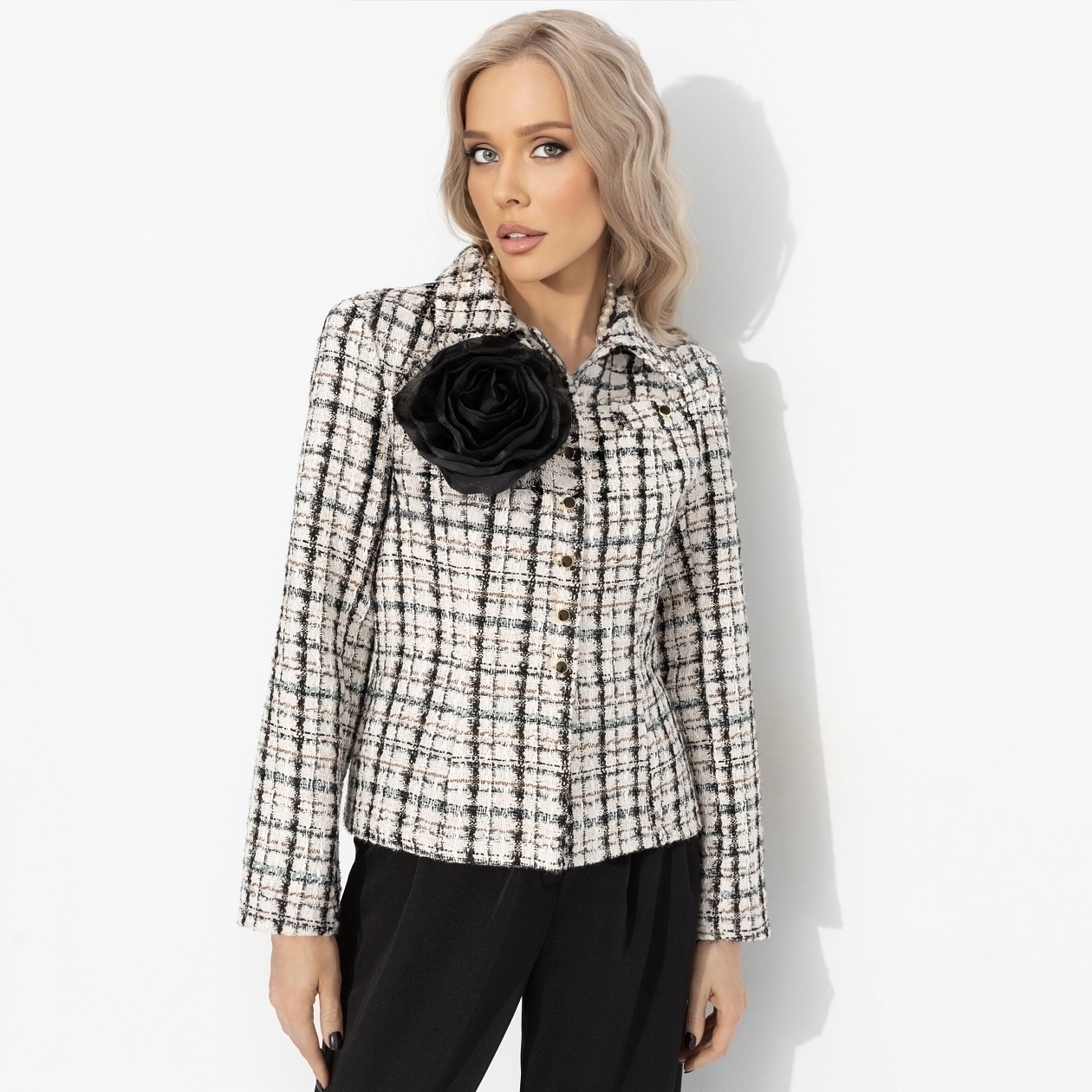 Жакет Искра решимости. Состав: 65% вискоза, 30% полиэстер, 5% эластан