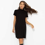 Платье с плетением «косы» Словно впервые (black)