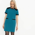 Платье с накладными карманами За день до отпуска (green)