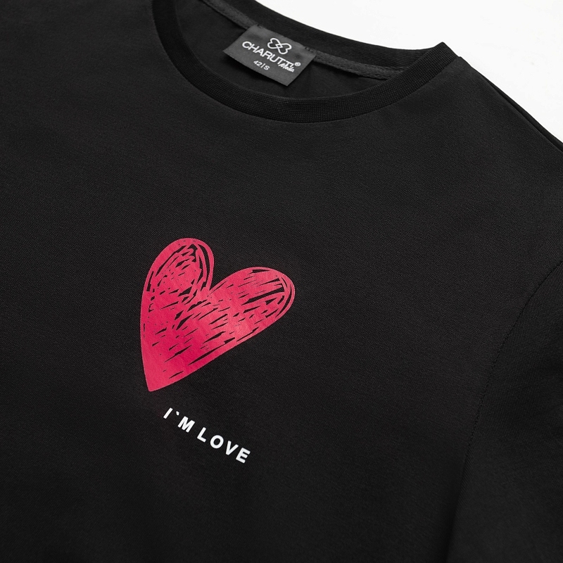 Футболка Базовые фантазии (black love). Состав: 100% хлопок