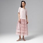Платье Доведу до мечты (soft pink). Состав: 50% вискоза, 45% п/э, 5% спандекс