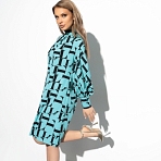Платье Леди элегант (mint black). Состав: 95% п/э, 5% эластан