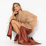 Жакет Вершина восхищения (песочный). Состав: 100% полиэстер