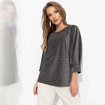 Блуза Предвкушение встречи (блеск). Состав: 95% п/э, 5% эластан