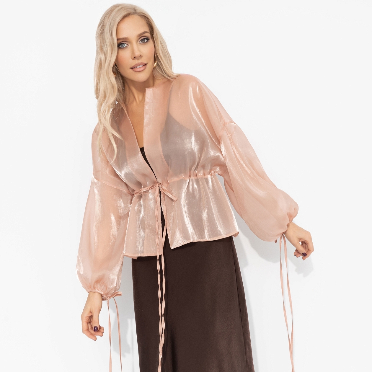 Жакет Вершина восхищения (пудровый). Состав: 100% полиэстер