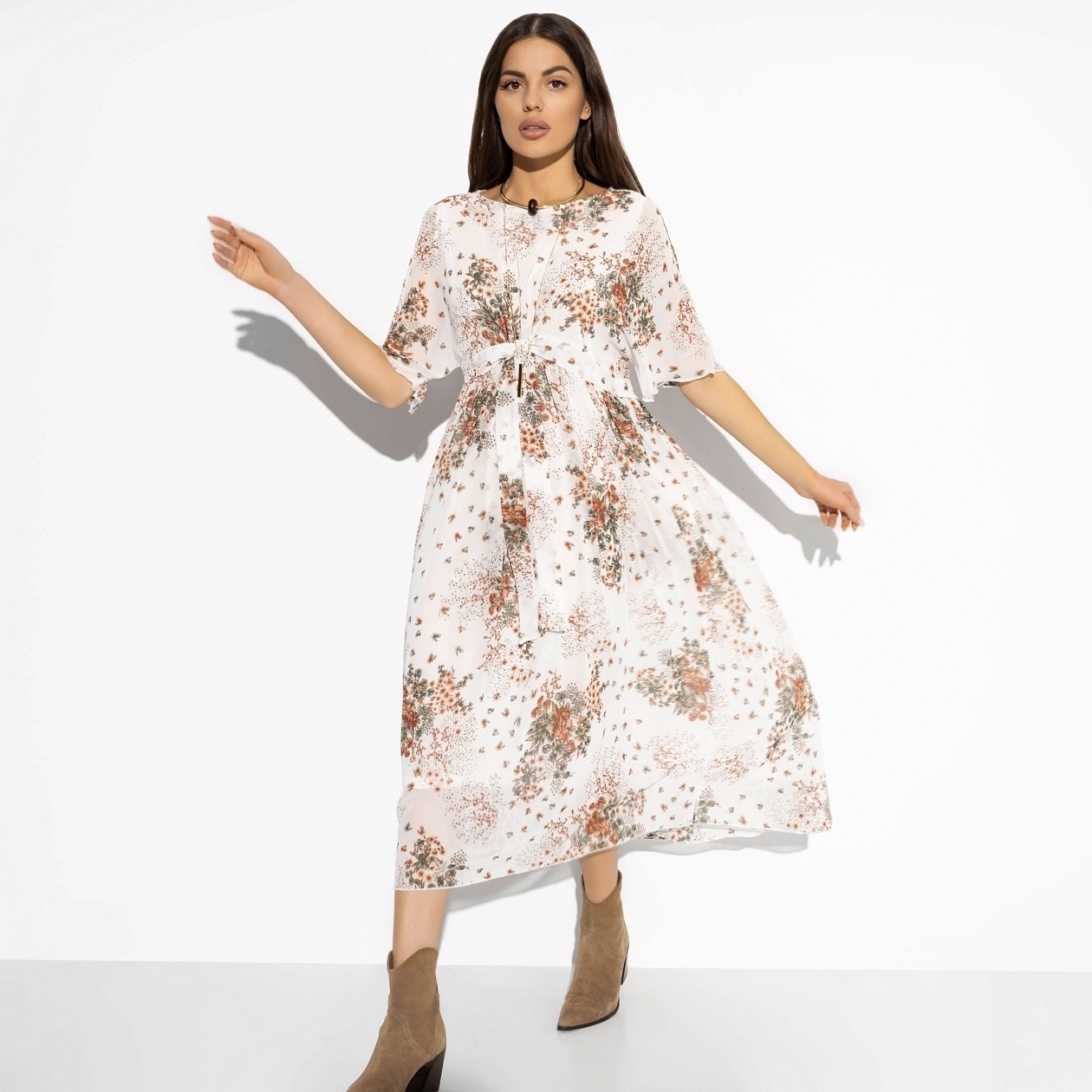 Платье Итальянский роман (lady belle). Состав: 95% п/э, 5% спандекс