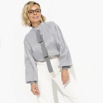 Рубашка с несъёмным драпирующимся галстуком Трендовый канал (new)