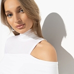 Водолазка Познакомимся поближе. Состав: 65% п/э, 30% вискоза, 5% спандекс