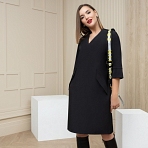 Платье Сладкий ноябрь (black). Состав: 95% п/э, 5% эластан