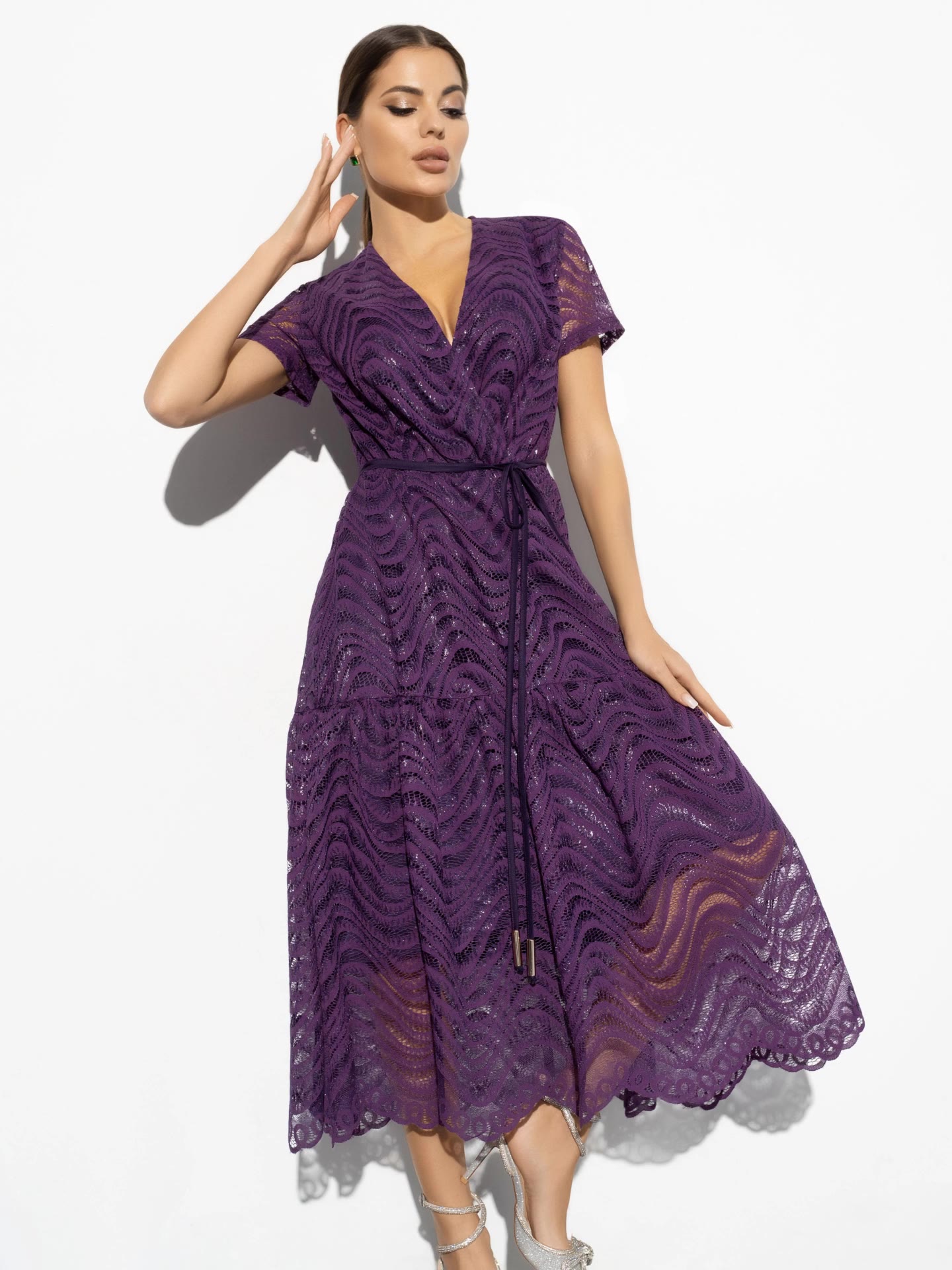 Роскошь в деталях (violet, с поясом)