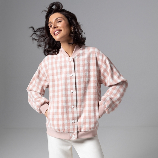 Бомбер Движение вперед (розовый)