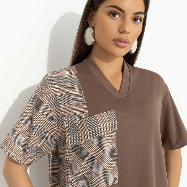 Брючный костюм Современная утонченность (brown, 2 в 1)