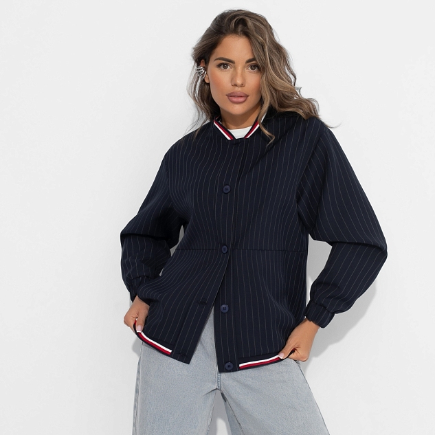 Бомбер Любуйся мной (синий)