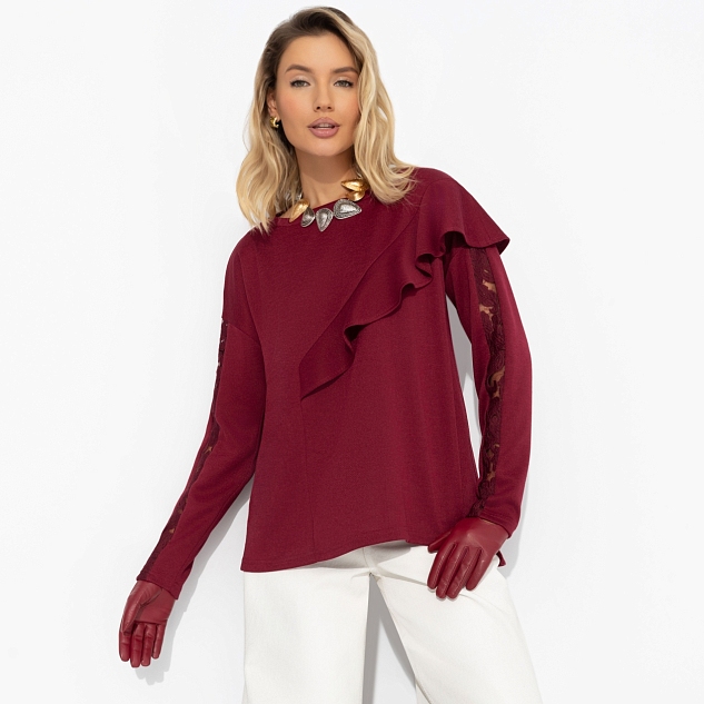 Туника Вам письмо (бордовая)