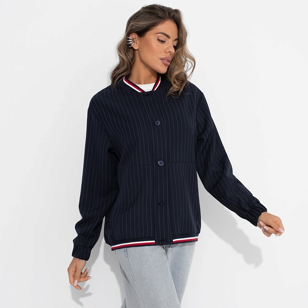 Бомбер Любуйся мной (синий)