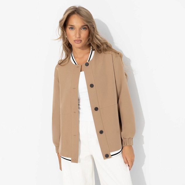 Бомбер Любуйся мной (бежевый)