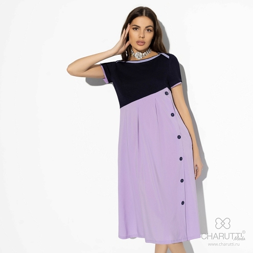 Платье Совпадение вкусов (romantic lilac). Состав: 95% п/э, 5% спандекс