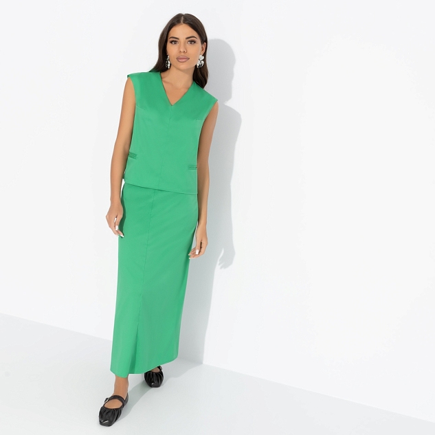 Костюм с юбкой Подход со вкусом (green, 2 в 1)