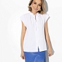 Блуза Свежая подборка (real white). Состав: 65% п/э, 30% вискоза, 5% эластан