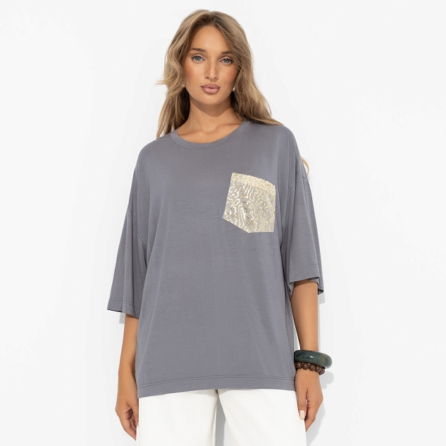 Футболка Красиво живу (серая)